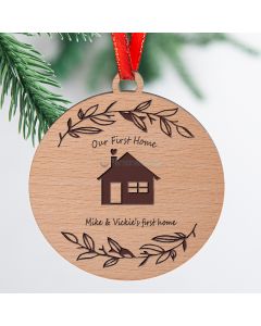 Personalized First Home Ornament or 1st Apartment Ornament