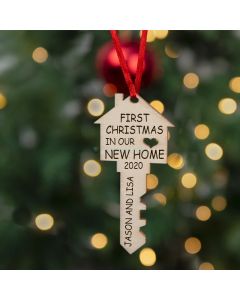 Wood Key Our First Christmas 2020 New Home Housewarming Gift