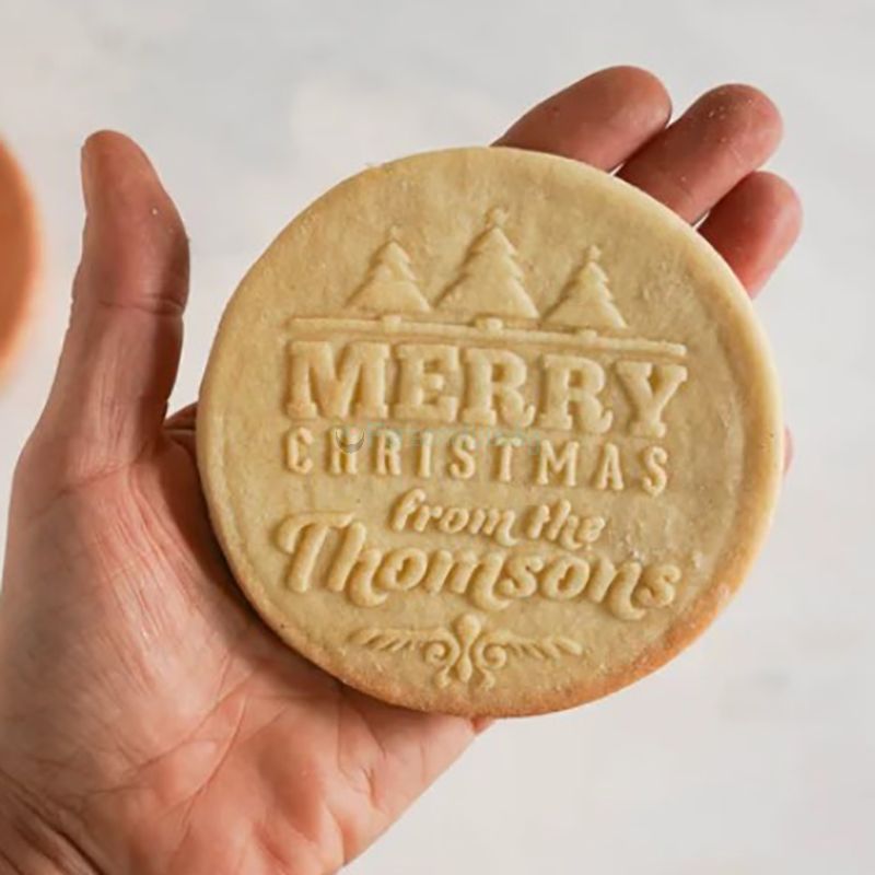 Personalized Cookie Stamp Merry Christmas Cookie Stamp