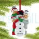 Personalized Snowman Family Ornament