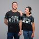 I Like His Beard Shirt and I Like Her Butt Funny Couples Anniversary Gift T-Shirts