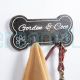 Custom Pet Leash Hanger Wooden Dog Bone Leash Hook