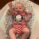 Cute Personalized Summer Stripe Baseball Bubble Baby Outfit