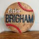 Baseball Nursery Name Sign Round Name Sign Sports Nursery