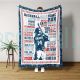 Custom Baseball Blanket Personlized Gift Ideas For Baseball Player ArtPrint