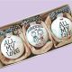 Christmas Married Engaged ORNAMENT SET 