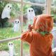 Cute White Ghosts Window Sticker Pack Halloween decoration