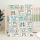 Baby Safari Swaddle Blanket Personalized Baby Name Blanket