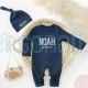 Baby Coming Home Outfit Romper Hat and Bib Set