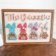 Custom Easter Bunny Family Sign Personalized Bunny Decor