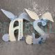 Freestanding Bunny Letter with Engraved Name