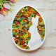 Easter Bunny Candy Dish, Easter Egg Candy Dish