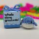 Crochet whale done gift box for high school and college graduation gifts