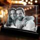 Personalized 3D Crystal Photo Brick Cube Light Base