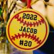 Personalized Baseball and Softball Name Ornament Sport Gift