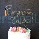 Custom Name Congrats Graduation Cake Topper Wire Grad Cake Topper