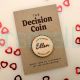 Personized Wooden Couples Decision Coin Funny  Letter box Gift for Her