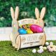 Personalised Easter Egg Bunny Rabbit Basket Easter Egg Hunts or Kids Easter Gift Idea