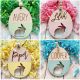 Personalized Easter Bunny Egg Basket Tag Kids Name Easter