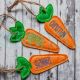 Personalized Emberidery Carrot Easter Basket Tags