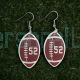 Football earrings Personalized with Jersey Number