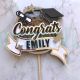 Graduation Cake Topper Happy Graduation Cake Topper Grad Congrats Decor