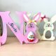 Personalised Initial Easter Bunny Kinder Egg Holder