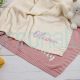 Personalized newborn gift Soft knitted baby blanket