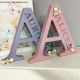 Personalised Wooden Letters New Baby Girl Gift Girls Nursery Room Decor