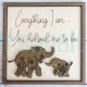 Mothers Day Thoughtful Gifts Elephant Bear Wood Sign