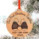 Personalized First Christmas together daddy mommy baby ornament