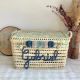 Personalized Wicker Trunk Palm Leaf Toy Box Storage Basket