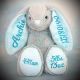 Personalised Bunny Teddy Easter Baby Rabbit New Baby Soft Toy