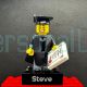 Personalised Graduate Engraved LEGO Brick & Minifigure Student