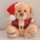 Personalised Santa Teddy Christmas Baby Plush Gift