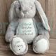 Personalised Teddy Keepsake Gift Hold Me Close Worry Bear Brave Bunny