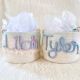 Personalized baby shower gift basket custom diaper basket