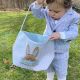 Personalized Easter Basket with Bunny and Name