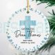 Personalized God Bless Christening Ornament Boy Baptism Gift