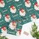 Personalized Santa Snowflake Wrapping Paper Christmas Gift Wrap