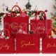 Christmas party bags Chrisrmas Red Gift Bag for family