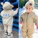 Personalised Patch Unisex Baby Kids Quilted Snowsuit