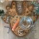 Santa Reindeer Treat Tray for Kids, Carrots, Water, Cookies ALL Scored