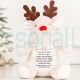 Personalised Small Rudolf Reindeer Christmas Eve Box Filler Teddy