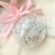 Feather Filled Personalised First Christmas Bauble First Christmas Gift