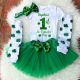 Personalized 1st St Patricks Day Baby Outfit 