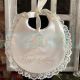 Personalized Baby Shower Gift, Lace And Embroidery Custom Baby Bib