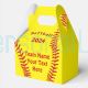 12pcs Personalized Softball Favor Box YOUR TEXT