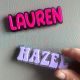 Custom Name Locker Name Magnet  Acrylic Locker Decor