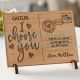 Personalized Wood Postcard Valentine's Day I Choose You